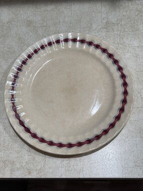 DYI or Upcycle Project Dinner Plate -Vintage Edwin M Knowles 1950’s